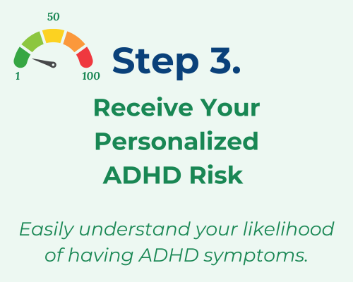 Step 3 - Receive Your Personalized ADHD Risk